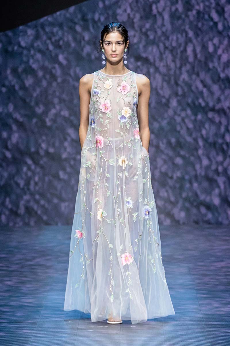 Emporia Armani, spring summer 2023 floral motifs